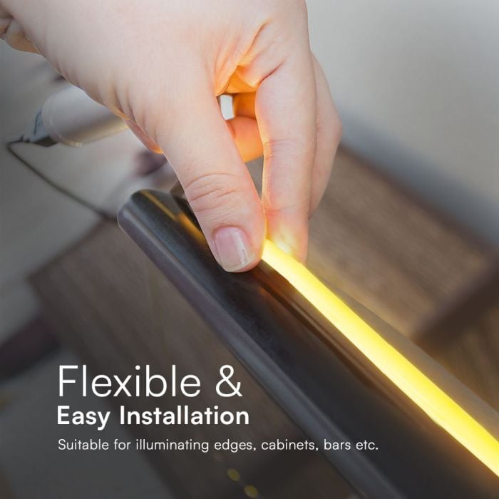 Tira de luz LED V-TAC - 220V - IP65 Impermeable - 4000K - Rollo de 10m-extra-6.webp