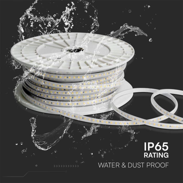 Tira de luz LED V-TAC - 220V - IP65 Impermeable - 4000K - Rollo de 50m-extra-7.webp