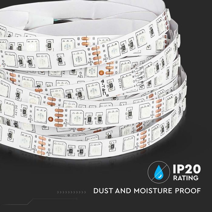 V-TAC Tira de Luz LED - IP20 - Código de Color: Azul - Precio/1m (5m Rollo)-extra-7.webp