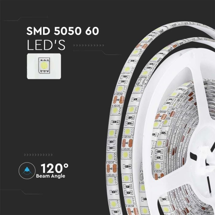 Tira de luz LED V-TAC - IP65 Impermeable - 6500K - Precio/1m (5m Rollo)-extra-5.webp