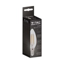 Bombilla LED V-TAC - Vela - Soporte E14 - IP20 - Transparente - 6W- 600 Lumens - 4000K-extra-5.webp