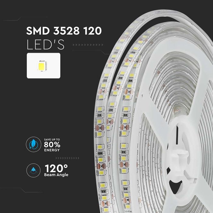 Tira de luz LED V-TAC - IP65 Impermeable - 4000K - Precio/1m (5m Rollo)-extra-5.webp