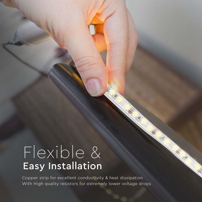 Tira de luz LED V-TAC - IP65 Impermeable - 6500K - Precio/1m (5m Rollo)-extra-6.webp