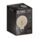 Bombilla LED V-TAC - G125 Globo - Soporte E27 - IP20 - Ámbar - 8W- 700 Lumens - 2200K-extra-6.webp