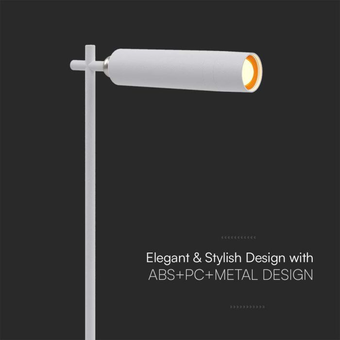 V-TAC Lámpara de Sobremesa Recargable - IP20 - Blanca - 3W - 300 Lumens - 4000K-extra-4.webp