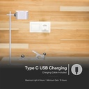 V-TAC Lámpara de Sobremesa Recargable - IP20 - Blanca - 3W - 300 Lumens - 3IN1-extra-7.webp