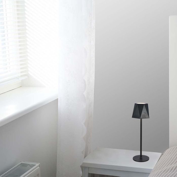 V-TAC Lámpara de Sobremesa Recargable - IP20 - Cuerpo Negro - 1.5W- 150 Lumens - 3IN1-extra-2.webp