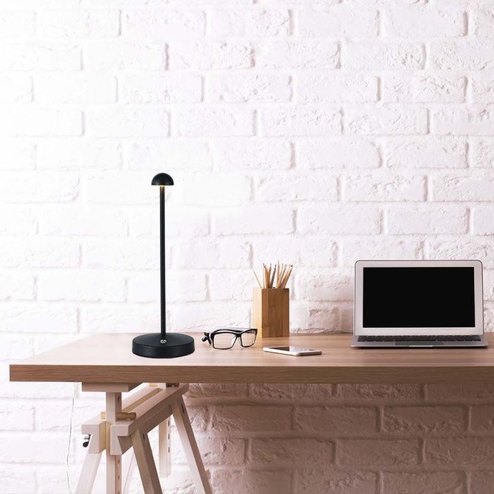 V-TAC Lámpara de Sobremesa Recargable - IP20 - Cuerpo Negro - 1.6W- 130 Lumens - 3IN1-extra-2.webp