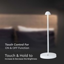 V-TAC Lámpara de Sobremesa Recargable - IP20 - Cuerpo Blanco - 1.6W- 130 Lumens - 3IN1-extra-5.webp