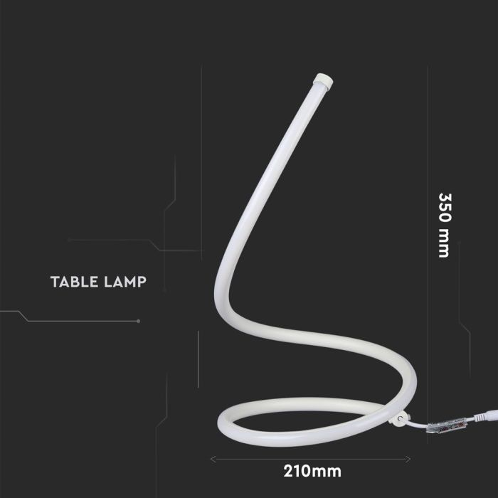 V-TAC Lámpara de Mesa Flexible - IP20 - Cuerpo Blanco - 20W - 1840 Lumens - 3000K-extra-3.webp