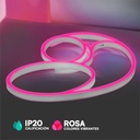 V-TAC Tira de Luz LED - Neon Flex - IP20 - Código de Color: Rosa - Precio/1m (Rollo 10m)