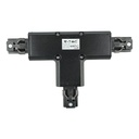 V-TAC LED Foco de carril - Accesorios - Conector de carril 4T - IP20 - Negro