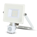 Proyector LED giratorio V-TAC - Samsung - Sensor PIR - Impermeable IP65 - Blanco - 20W - 1600 Lúmenes - 3000K
