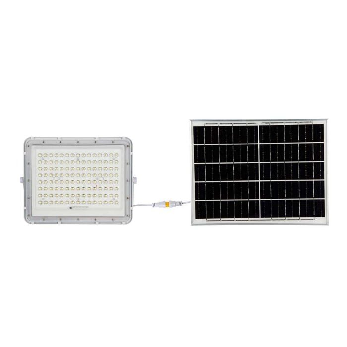 Proyector Solar V-TAC - IP65 Estanco - Blanco - 20W - 1800 Lumens - 4000K