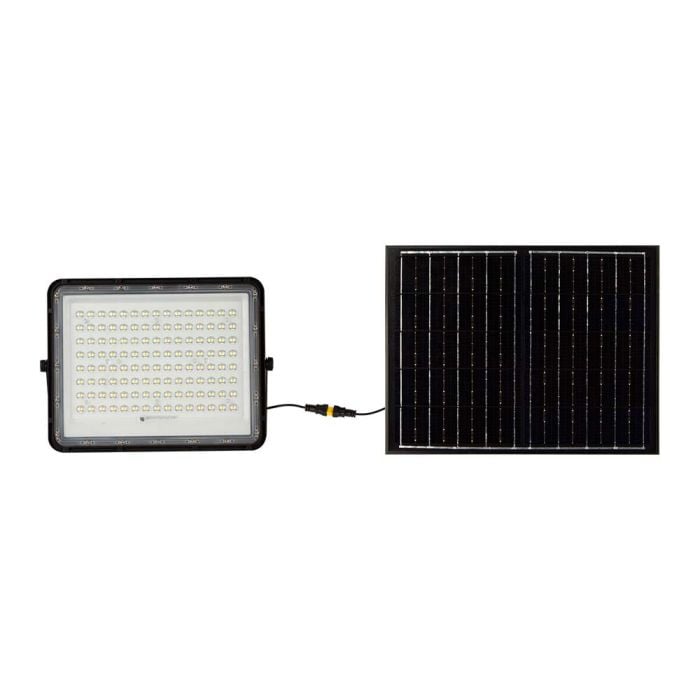 Proyector Solar V-TAC - IP65 Impermeable - Negro - 20W - 1800 Lumens - 4000K