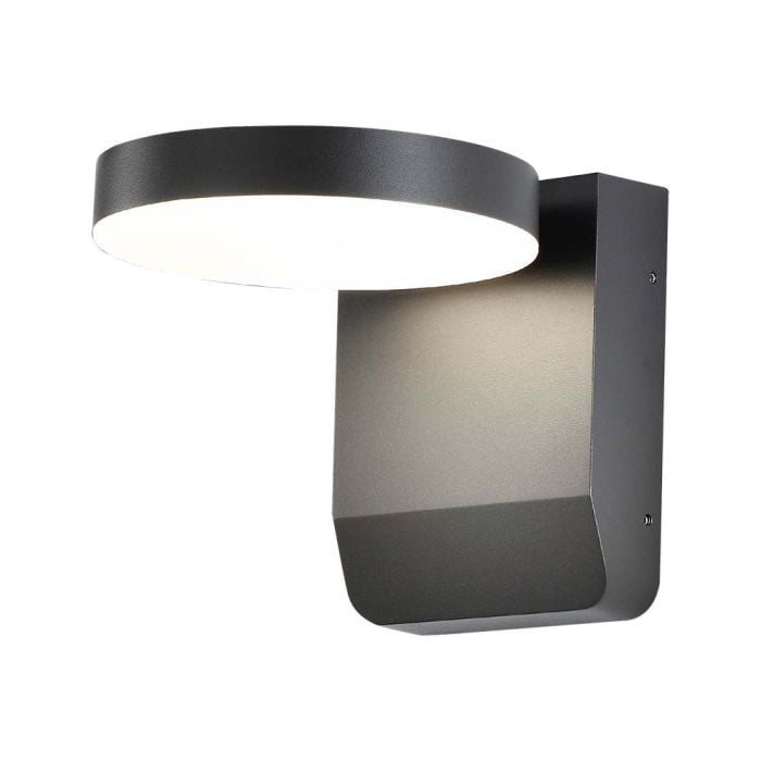 Aplique LED giratorio V-TAC - Impermeable IP65 - Negro - 17W - 2520 Lúmenes - 4000K