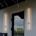 V-TAC LED Aplique Moderno - IP65 Impermeable - Cuerpo Blanco - 12W - 1400 Lumens - 3000K