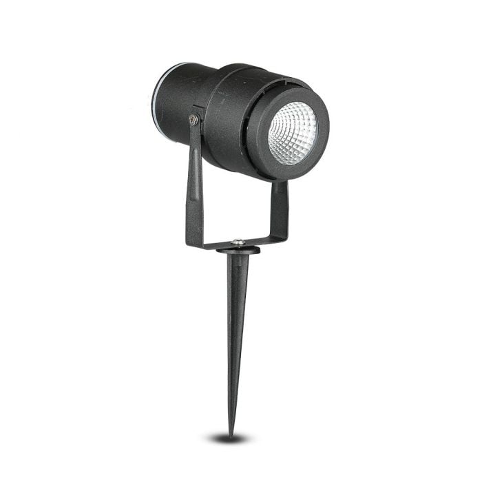 V-TAC Exterior - Luces de pinchos de jardín - IP65 Impermeable - Negro - 12W - 875 Lúmenes - 4000K