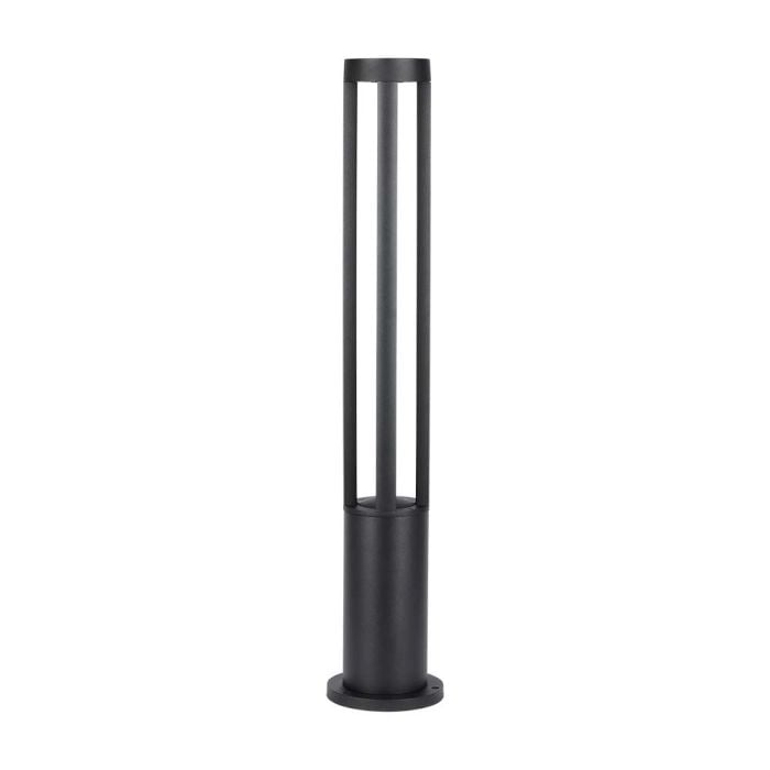 V-TAC LED Lámpara Bolardo Exterior - IP65 Impermeable - Negro - 10W - 1000 Lumens - 6400K - 80CM