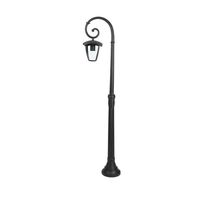 V-TAC Iluminación exterior - Lámpara de poste - Soporte E27 - IP44 - Negro