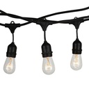 Guirnalda LED V-TAC- Bombilla LED - E27 - Casquillo WP - IP54 - Negro