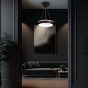 V-TAC Lámpara de techo de diseño - IP20 - Cuerpo negro - 12W - 1280 Lumens - 4000K