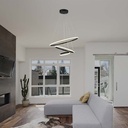 V-TAC Lámpara de techo de diseño - IP20 - Negra - 2W - 3880 Lumens - 3000K