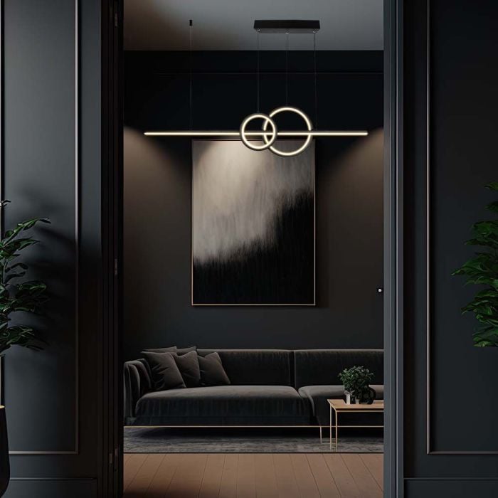 V-TAC Lámpara de techo de diseño - IP20 - Negra - 15W - 1500 Lumens - 4000K