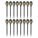 V-TAC Solar Flame Stick Lights - IP44 - Negro - 1W - 2200K  - Pack de 16