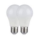Bombilla LED V-TAC  GLS - Soporte E27 - Blister - IP20 - Blanca - 9W - 806 Lumens - 6400K  - Pack de 2
