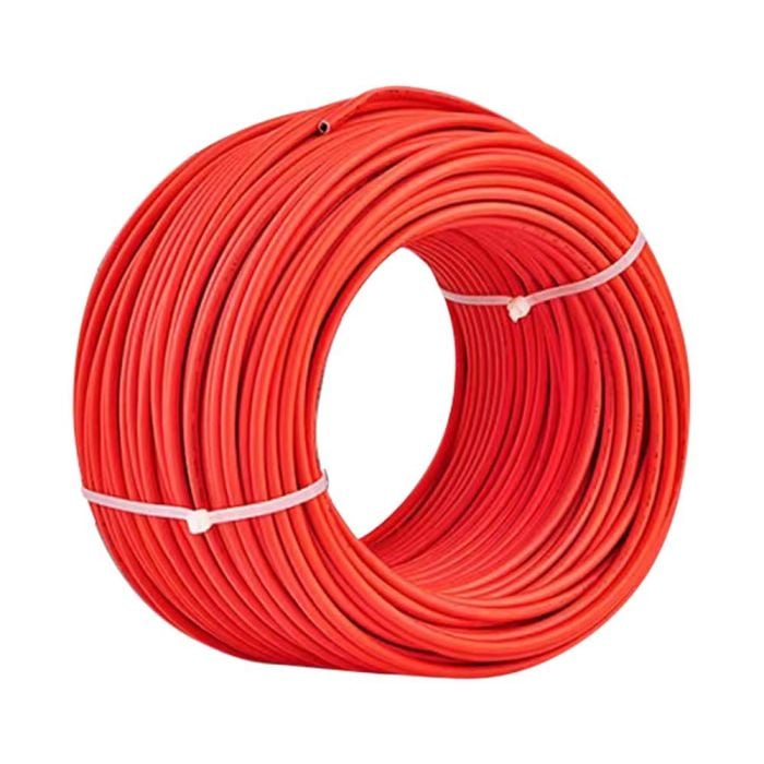 Cable FV 6 mm² - Accesorios para paneles solares - 100 m/rollo - Rojo