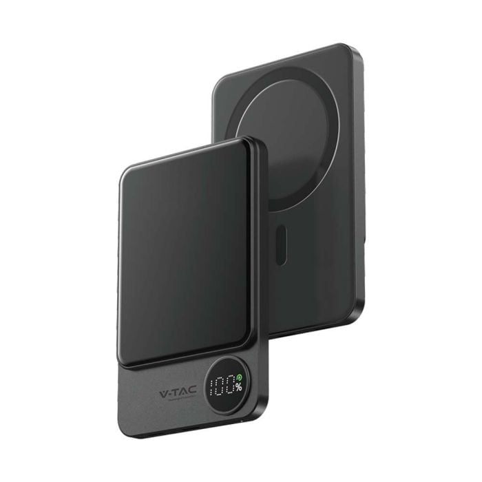 V-TAC Batería externa magnética  - Inalámbrico - Gris espacial - 5000mAh