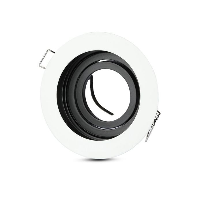 V-TAC LED Aro redondo - Empotrable - GU10 - IP20 - Blanco