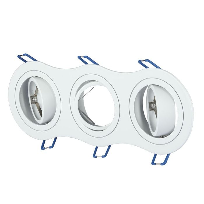 V-TAC LED Aro redondo - Empotrable - GU10 - IP20 - Blanco