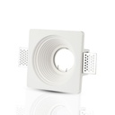 V-TAC LED  Aro de yeso redondo- Empotrable - GU10 - IP20 - Blanco