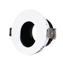 V-TAC LED Aro redondo - Empotrable - GU10 - IP20 - Blanco + Negro
