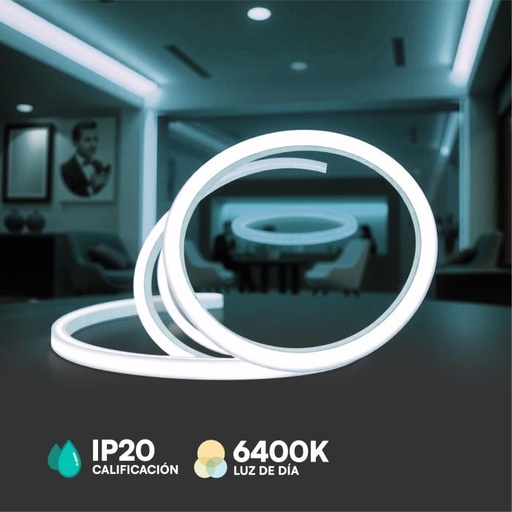 [2669] V-TAC LED COB Tira de Luz - IP20 - 6400K - Precio/1m (5m Rollo)