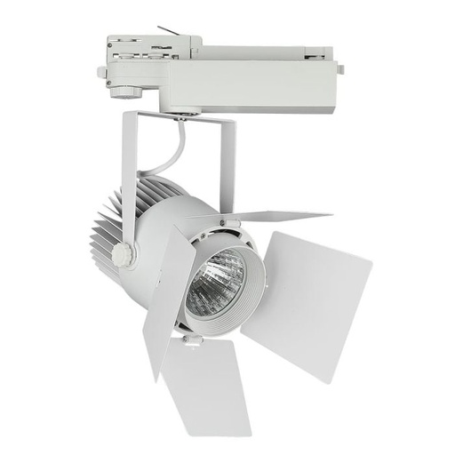[370] V-TAC LED Foco de carril - Samsung - IP20 - Blanco - 33W - 2640 Lumens - 5000K