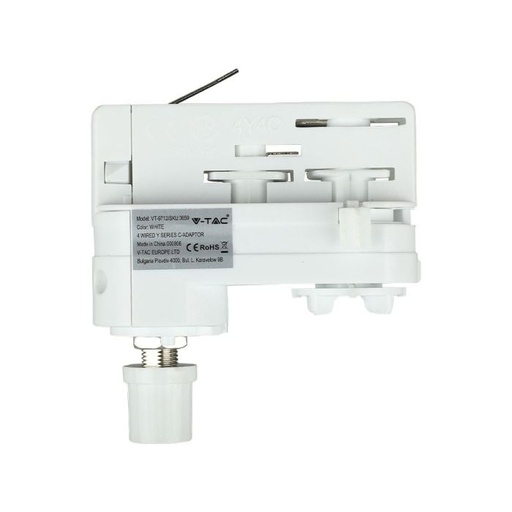 [3659] V-TAC LED Foco de carril - Accesorios - Conector de carril Y - Adaptador C - IP20 - Blanco