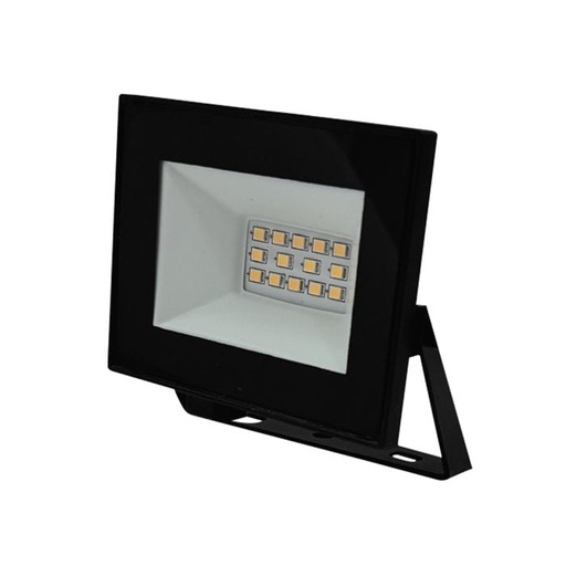 [23974] Proyector LED V-TAC - Serie E - Impermeable IP65 - Negro - 10W - 850 Lumens - 6500K