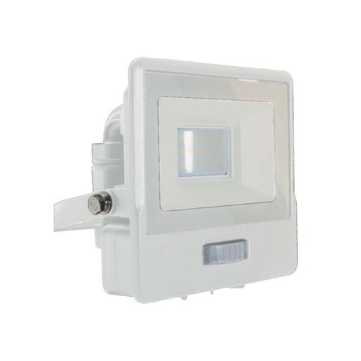[20270] Proyector LED V-TAC - Samsung - Sensor PIR - Impermeable IP65 - Blanco - 10W - 735 Lúmenes - 6500K