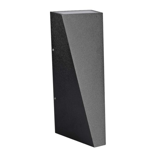 [218297] Aplique Triangular LED V-TAC - IP65 Impermeable - Negro - 4W - 450 Lumens - 3000K