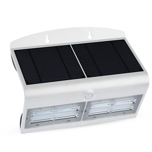 [8278] Aplique Solar V-TAC - IP65 Estanco - Blanco - 8W - 850 Lumens - 4000K