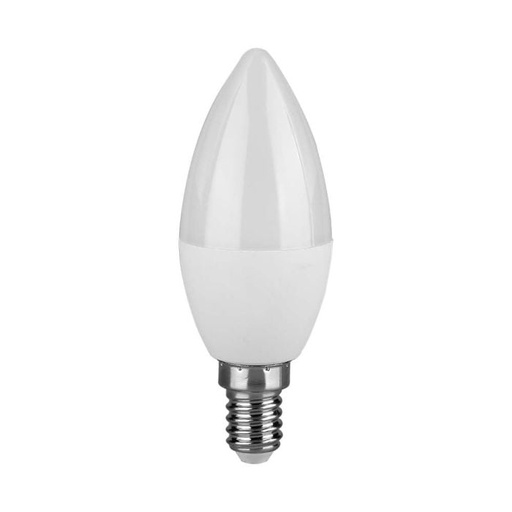 [21172] Bombilla LED V-TAC - Samsung - Vela - Soporte E14 - IP20 - Blanca - 4.5W - 470 Lumens - 4000K