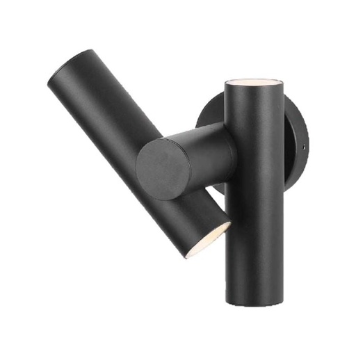 [10473] V-TAC LED Aplique Moderno - Foco 2 Vias - IP44 - Cuerpo Negro - 6W- 620 Lumens - 3000K