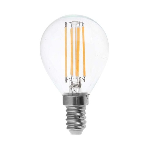 [214300] Bombilla LED V-TAC - Clara - Golf - Transparente - Soporte E14 - IP20 - 4W - 400 Lumens - 3000K