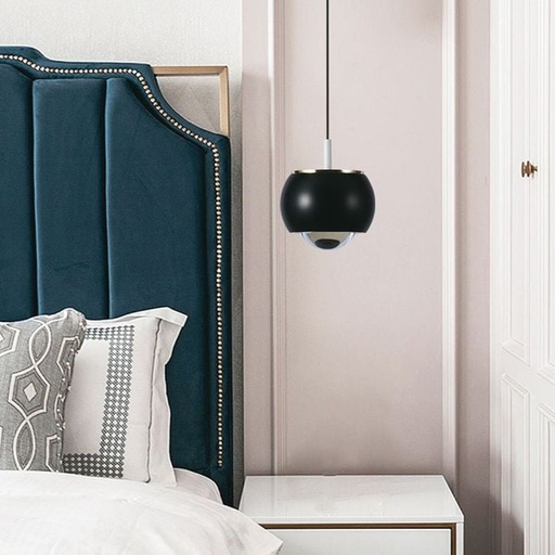 [10078] V-TAC Luz de Techo de Diseño - IP20 - Cuerpo Negro - 9W- 1000 Lumens - 3000K