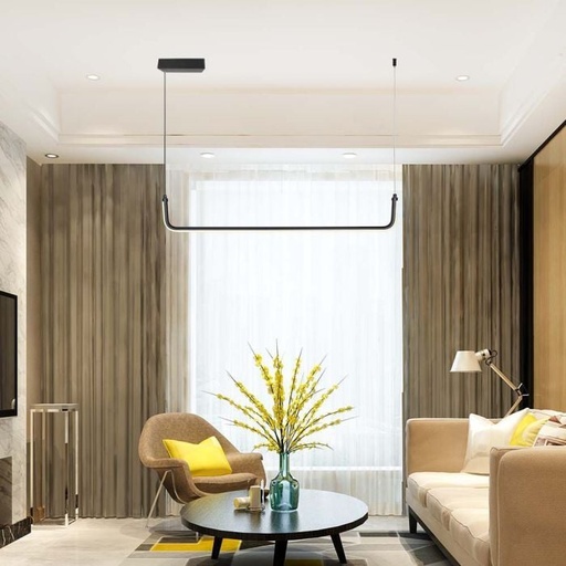 [6939] V-TAC Lámpara de techo de diseño - IP20 - Negra - 12W - 1200 Lumens - 4000K