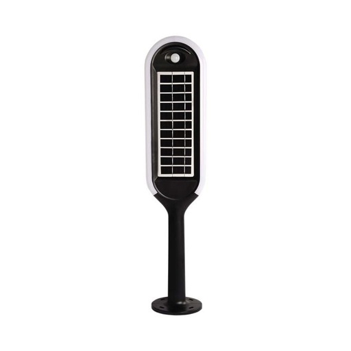 [6666] V-TAC Solar Bollard Light - IP65 Impermeable - Blanco + Negro - 5W- 400 Lumens - 4000K