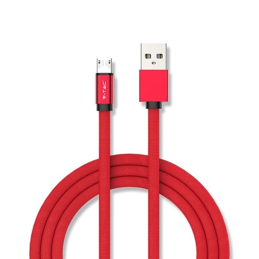 [8497] Cable USB V-TAC - Serie Ruby - Rojo